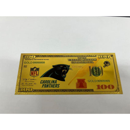 Gold-Plated Football Collectible Banknote – American Sports Fan Gift