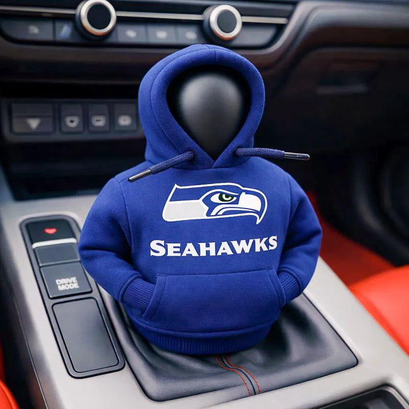 Football Team Car Gear Shift Hoodie Cover – A Fun Accessory for Fans
