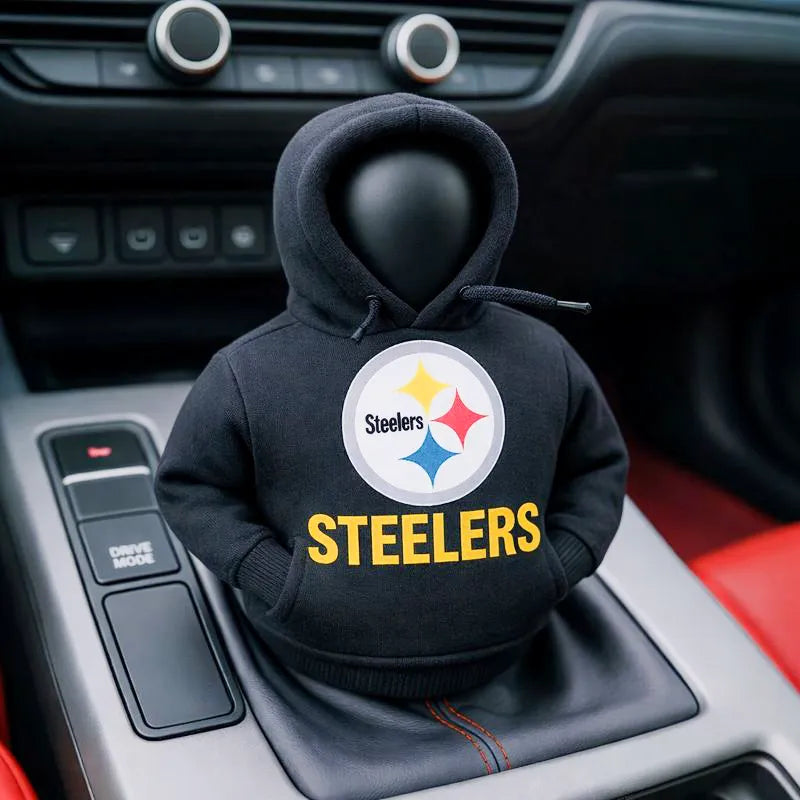 Football Team Car Gear Shift Hoodie Cover – A Fun Accessory for Fans