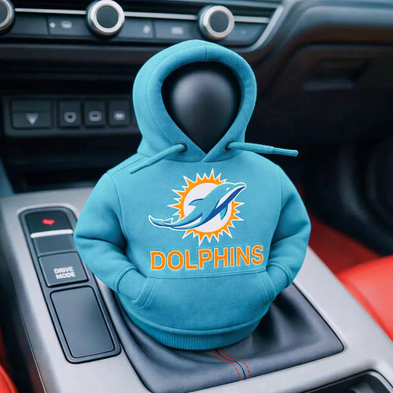 Football Team Car Gear Shift Hoodie Cover – A Fun Accessory for Fans
