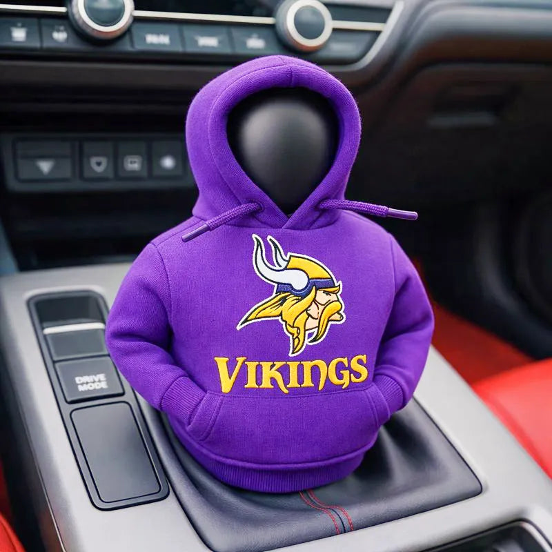 Football Team Car Gear Shift Hoodie Cover – A Fun Accessory for Fans