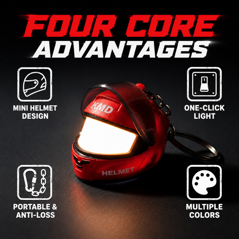 Mini Motorcycle Helmet Keychain – Biker Gift & Everyday Accessory
