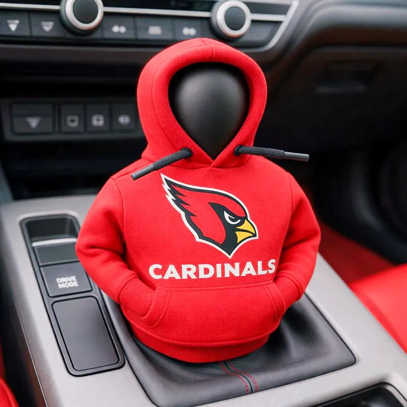 Football Team Car Gear Shift Hoodie Cover – A Fun Accessory for Fans