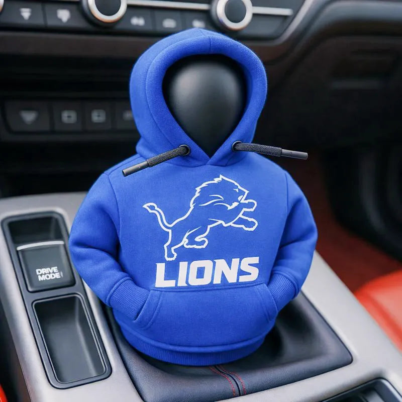 Football Team Car Gear Shift Hoodie Cover – A Fun Accessory for Fans