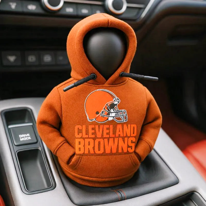 Football Team Car Gear Shift Hoodie Cover – A Fun Accessory for Fans