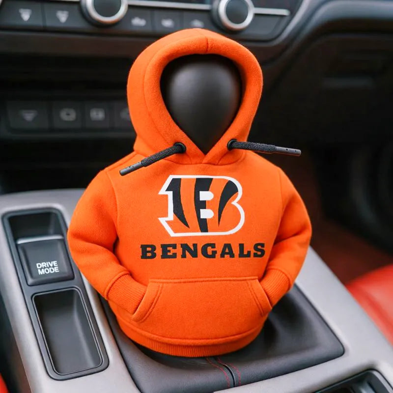 Football Team Car Gear Shift Hoodie Cover – A Fun Accessory for Fans