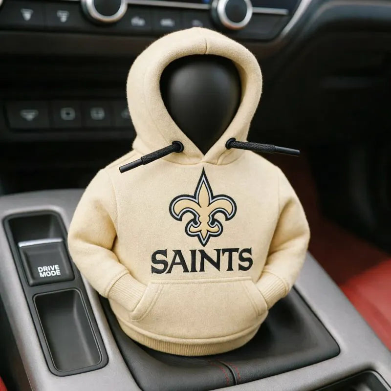 Football Team Car Gear Shift Hoodie Cover – A Fun Accessory for Fans