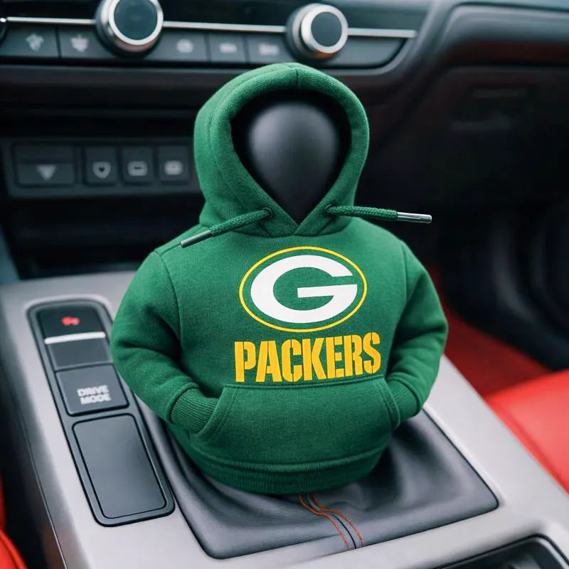 Football Team Car Gear Shift Hoodie Cover – A Fun Accessory for Fans