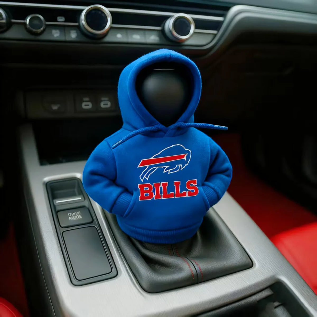 Football Team Car Gear Shift Hoodie Cover – A Fun Accessory for Fans