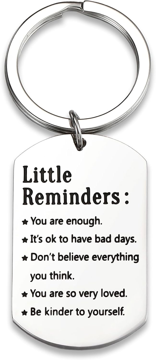 You Are Enough Inspirational Keychain – A Little Daily Reminder