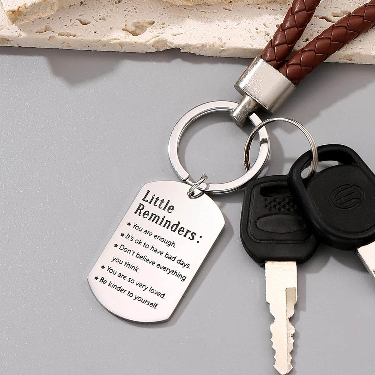 You Are Enough Inspirational Keychain – A Little Daily Reminder