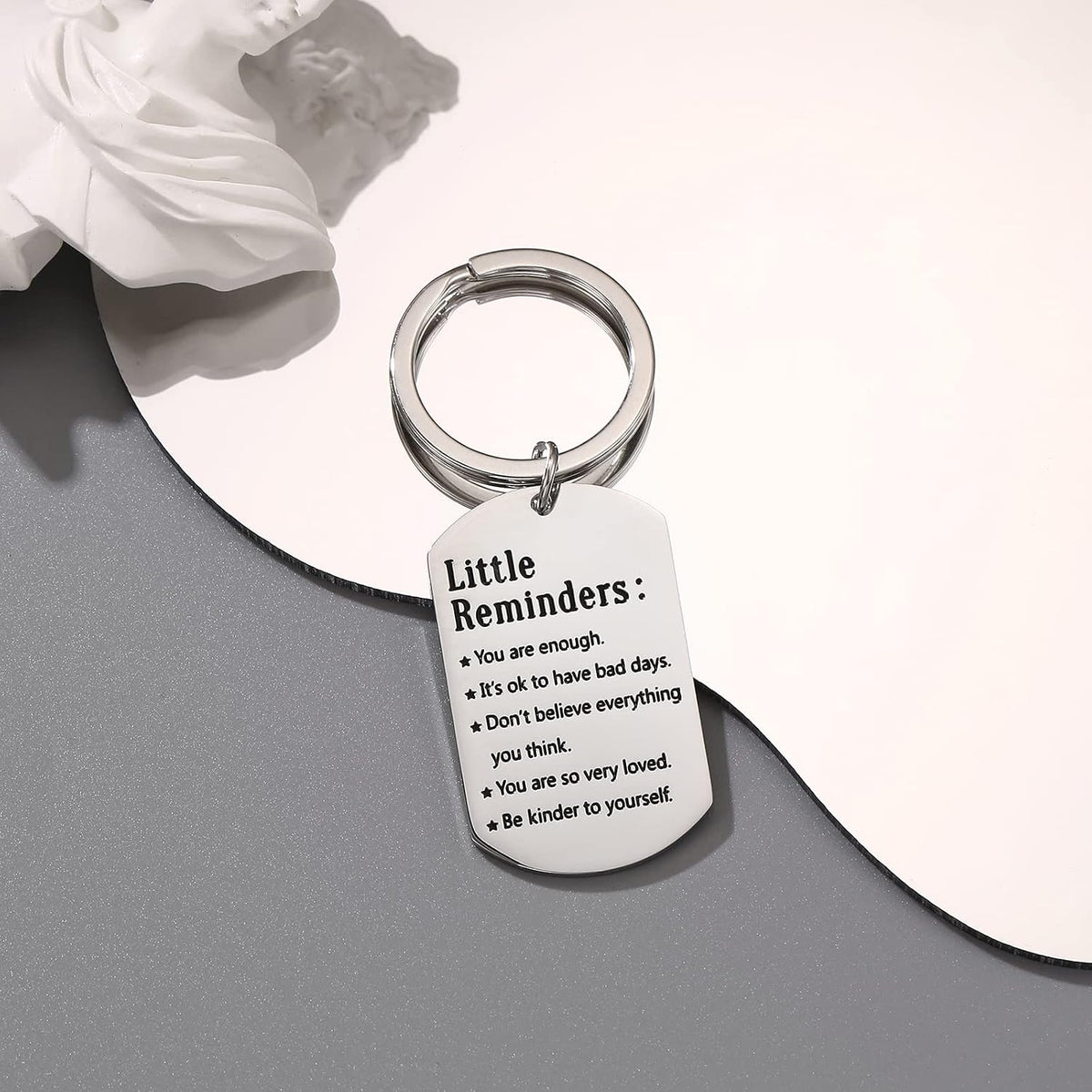 You Are Enough Inspirational Keychain – A Little Daily Reminder