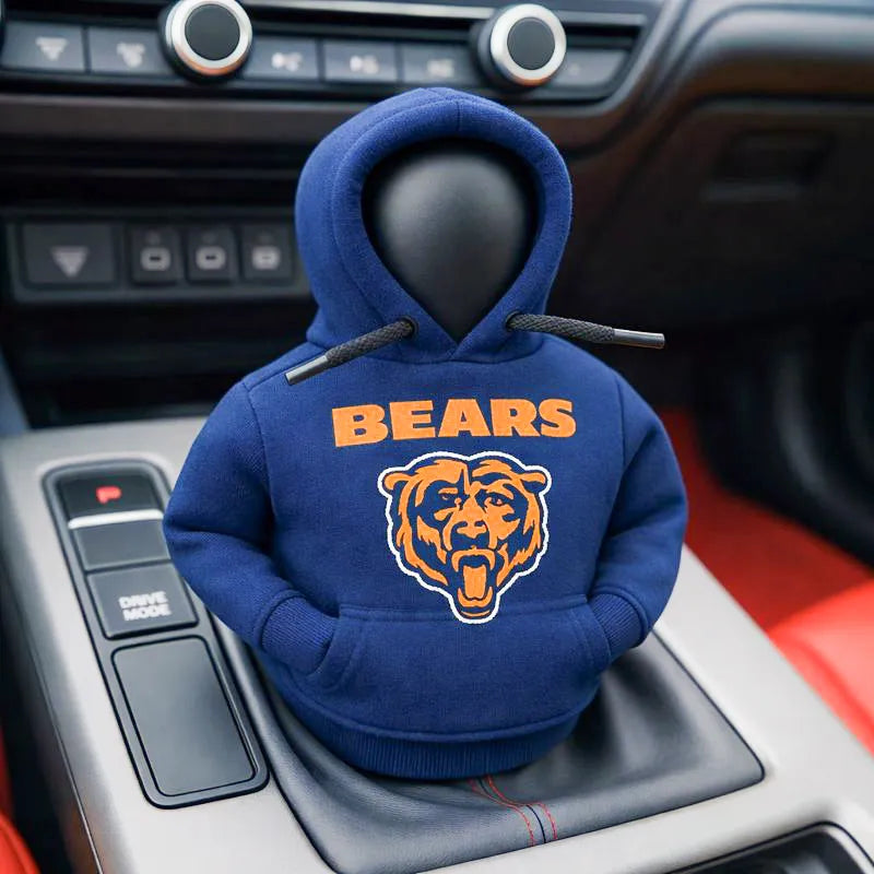 Football Team Car Gear Shift Hoodie Cover – A Fun Accessory for Fans