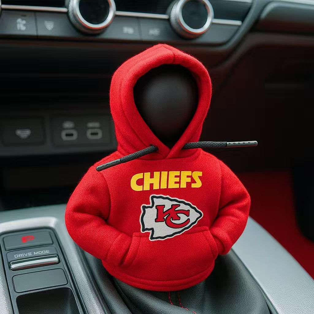 Football Team Car Gear Shift Hoodie Cover – A Fun Accessory for Fans