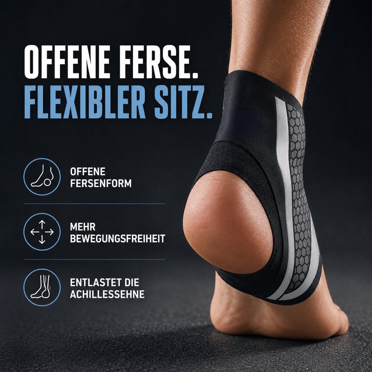 Adjustable Ankle Brace for Sports and Recovery – Flexible Support with Compression | Sansoti