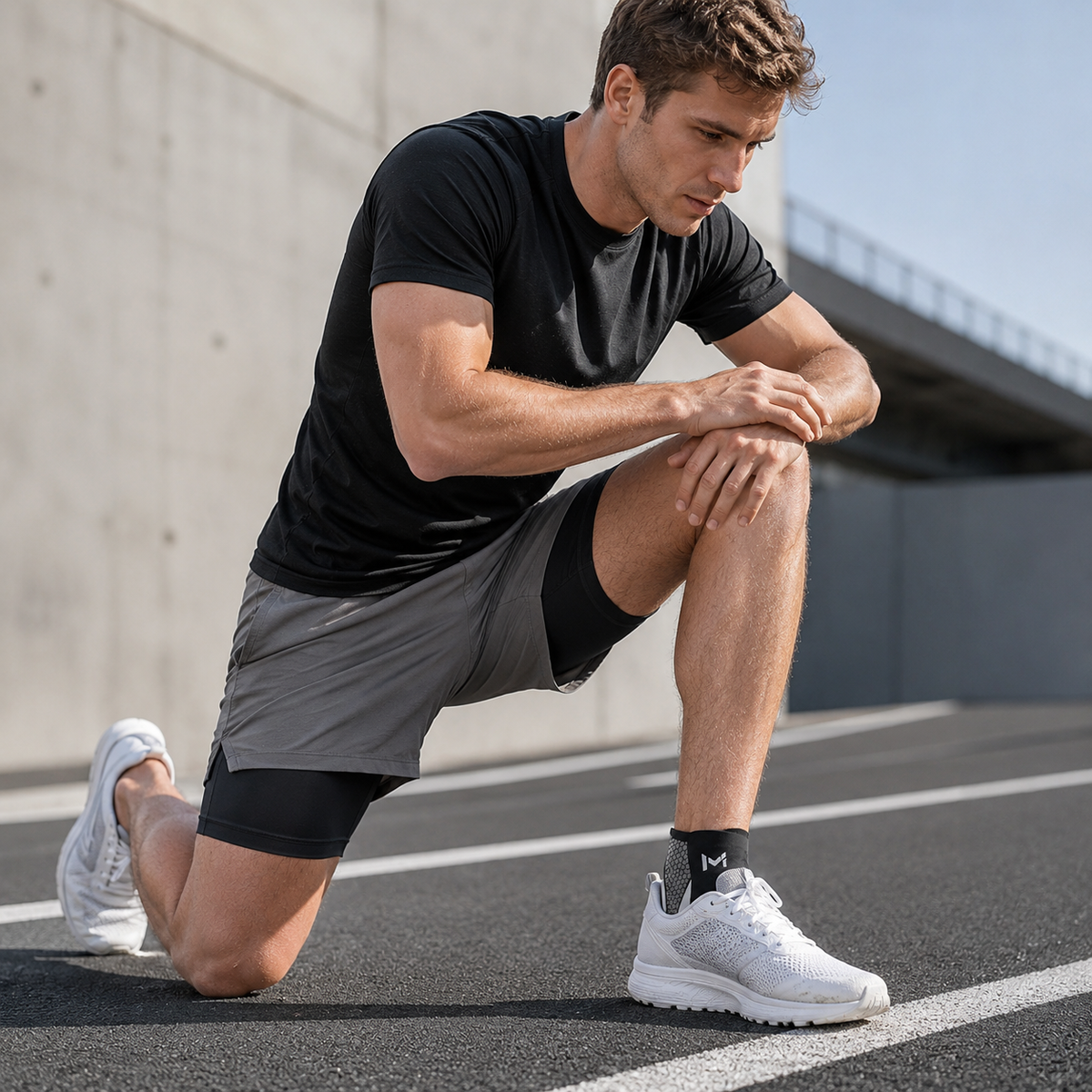Adjustable Ankle Brace for Sports and Recovery – Flexible Support with Compression | Sansoti