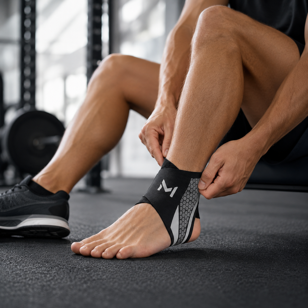 Adjustable Ankle Brace for Sports and Recovery – Flexible Support with Compression | Sansoti