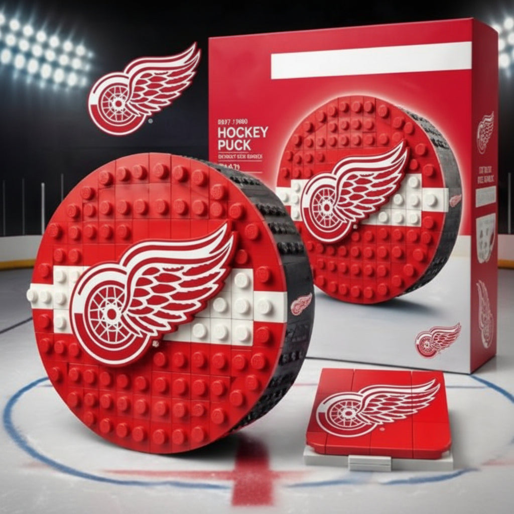 🏒 NHL Hockey Puck BRXLZ Builder Set – Official Team Edition