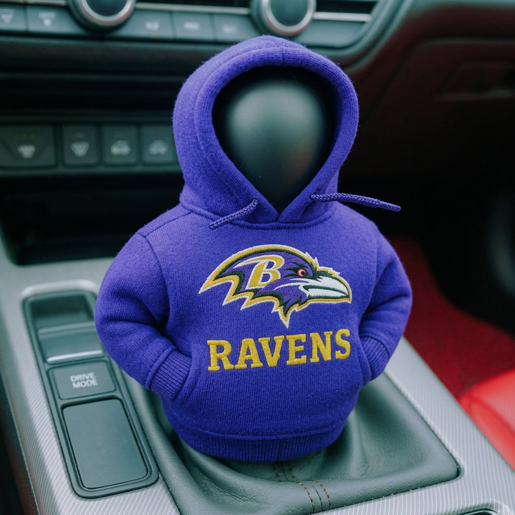 Football Team Car Gear Shift Hoodie Cover – A Fun Accessory for Fans