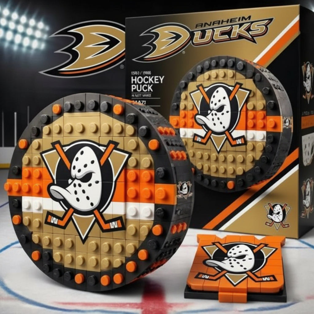 🏒 NHL Hockey Puck BRXLZ Builder Set – Official Team Edition