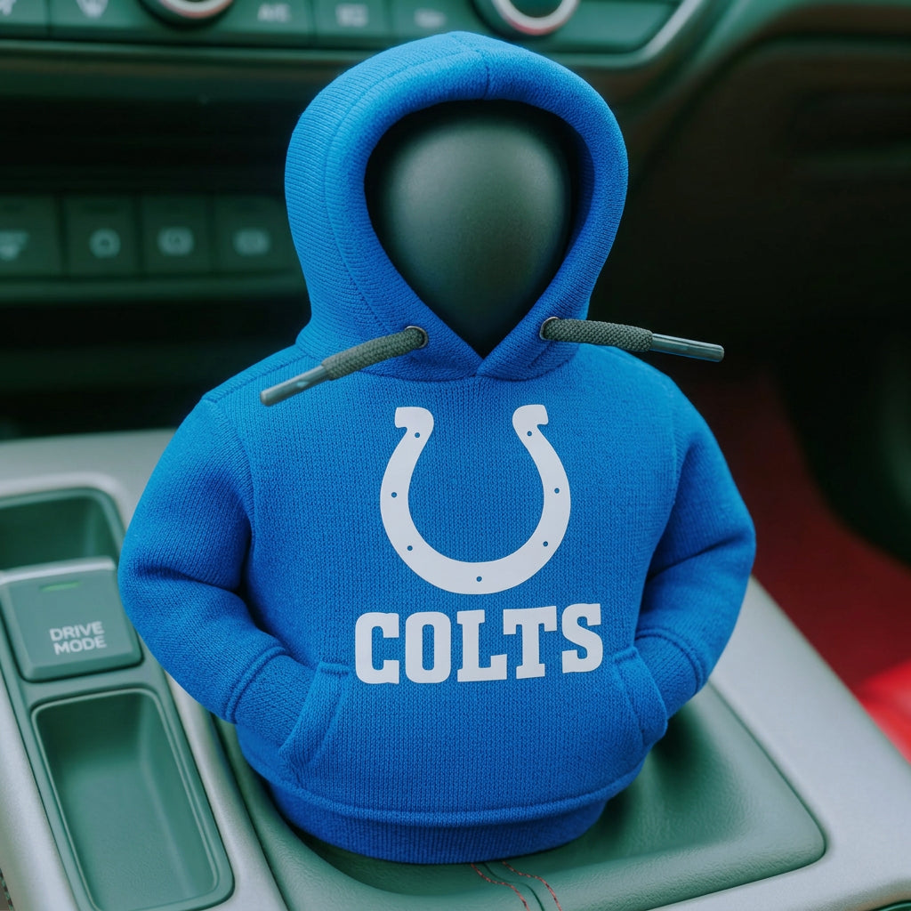 Football Team Car Gear Shift Hoodie Cover – A Fun Accessory for Fans