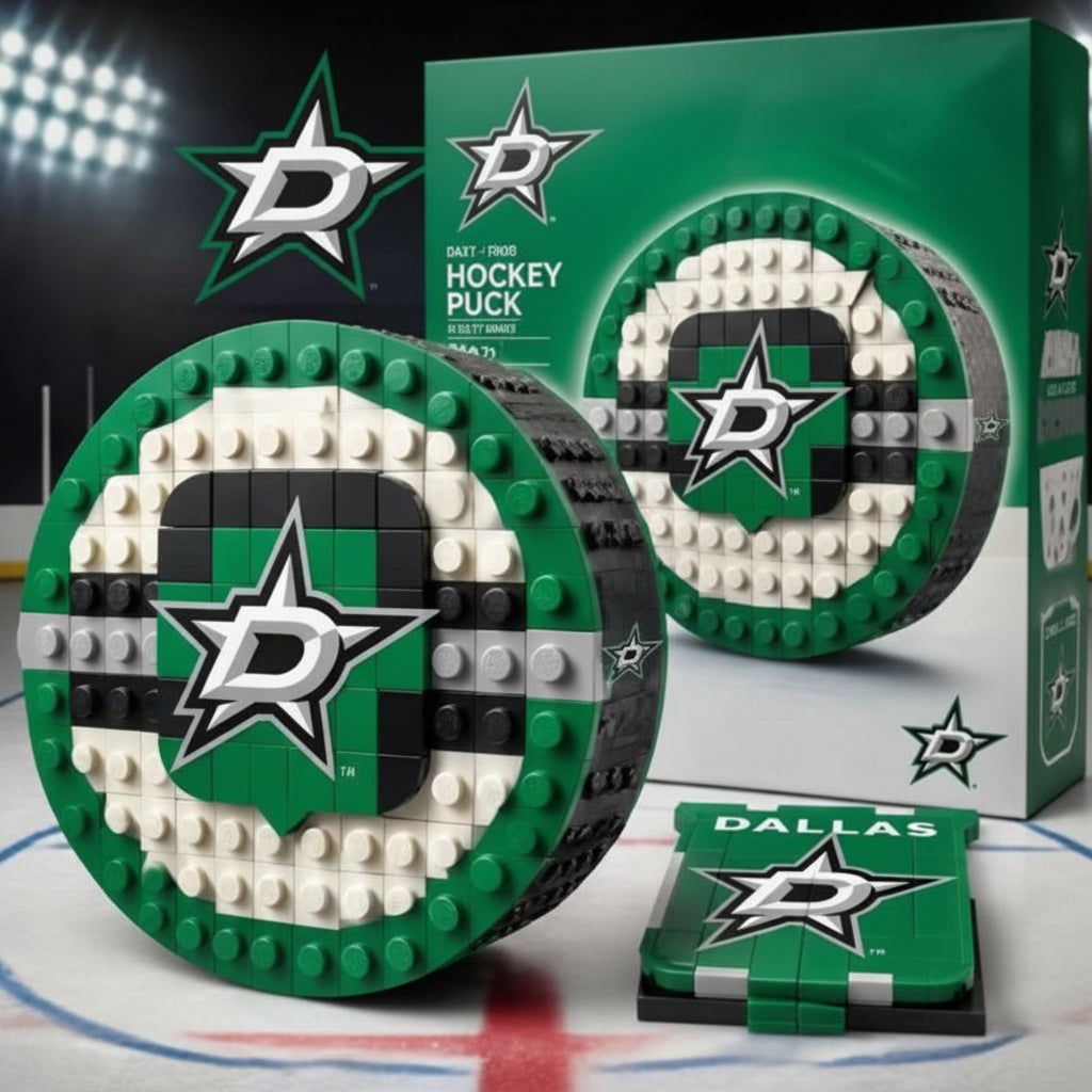 🏒 NHL Hockey Puck BRXLZ Builder Set – Official Team Edition