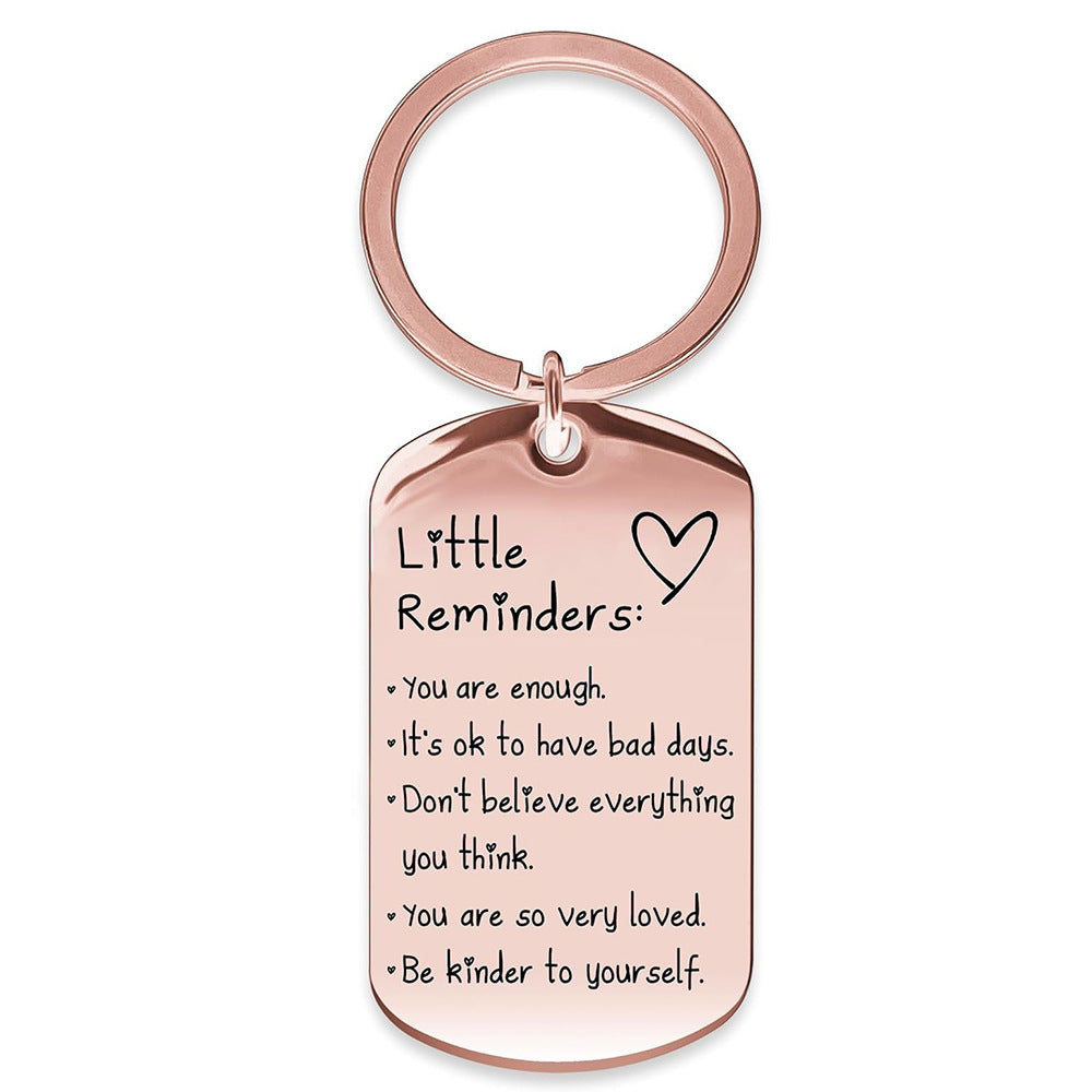 You Are Enough Inspirational Keychain – A Little Daily Reminder
