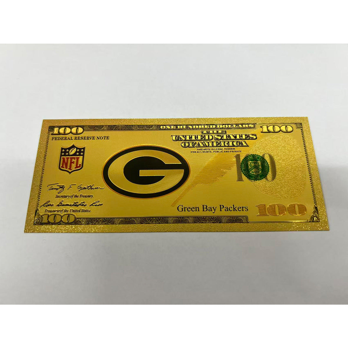 Gold-Plated Football Collectible Banknote – American Sports Fan Gift
