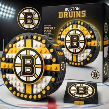 🏒 NHL Hockey Puck BRXLZ Builder Set – Official Team Edition