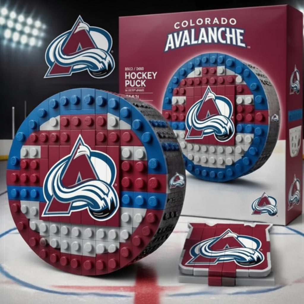 🏒 NHL Hockey Puck BRXLZ Builder Set – Official Team Edition