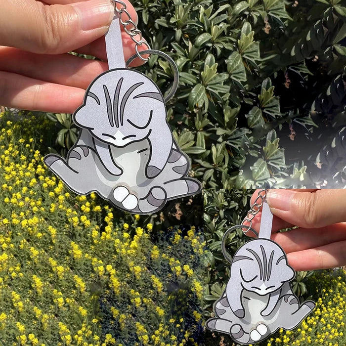 Cute Cat Keychain – Adorable Cat Charm for Keys & Bags