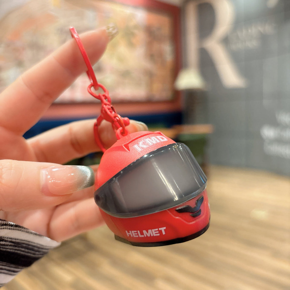 Mini Motorcycle Helmet Keychain – Biker Gift & Everyday Accessory