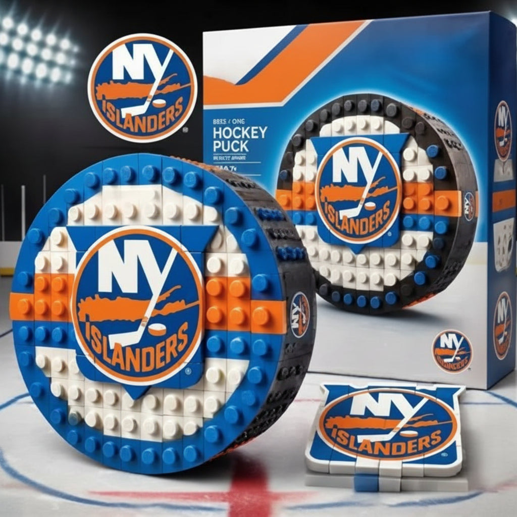 🏒 NHL Hockey Puck BRXLZ Builder Set – Official Team Edition