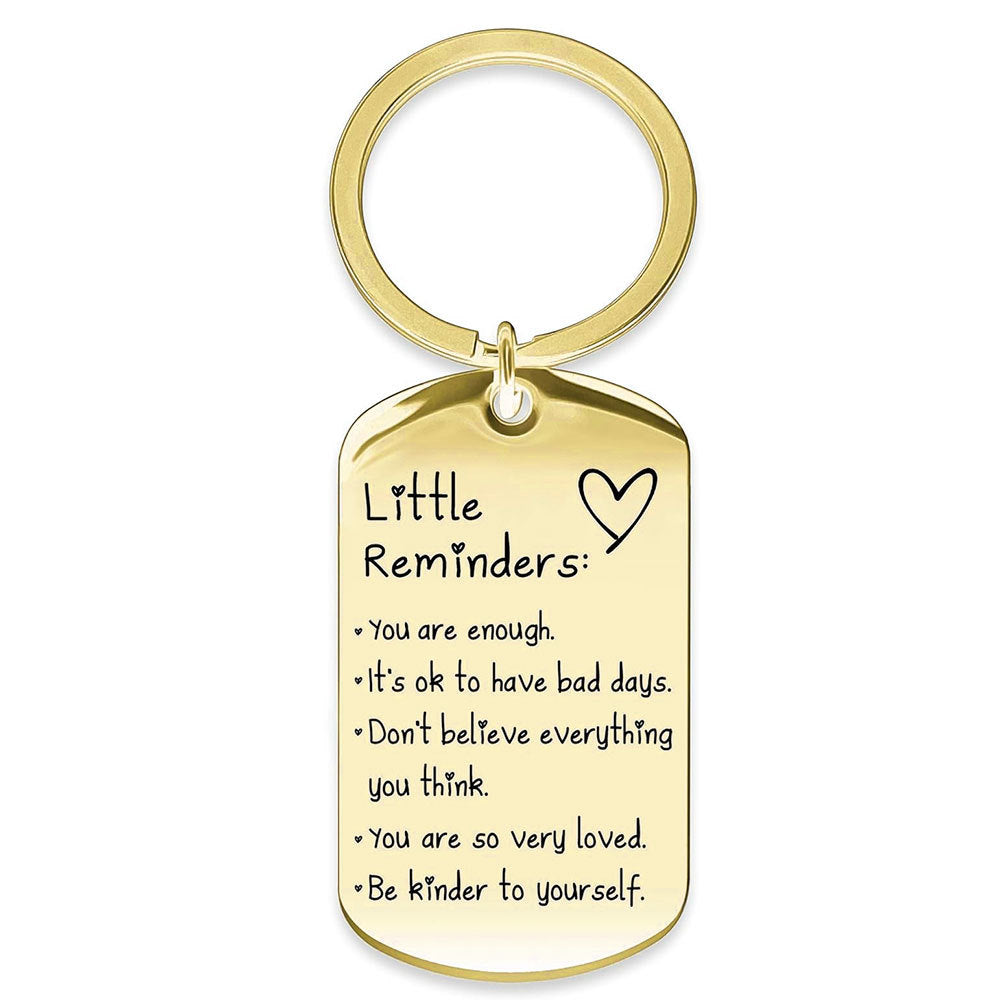 You Are Enough Inspirational Keychain – A Little Daily Reminder