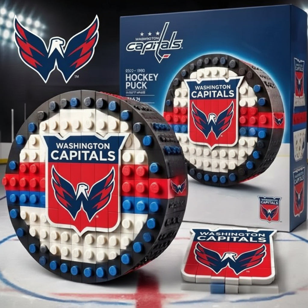🏒 NHL Hockey Puck BRXLZ Builder Set – Official Team Edition