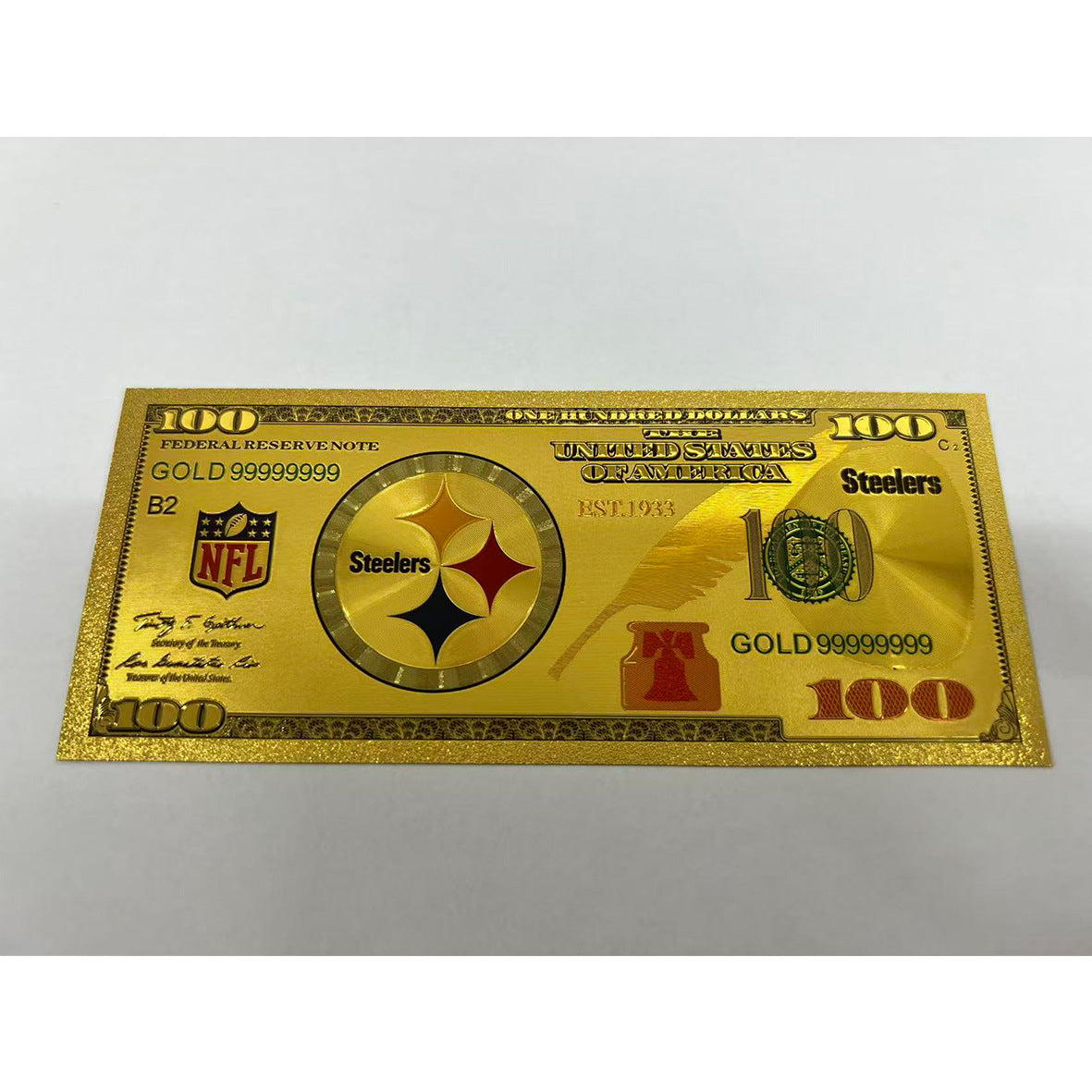 Gold-Plated Football Collectible Banknote – American Sports Fan Gift