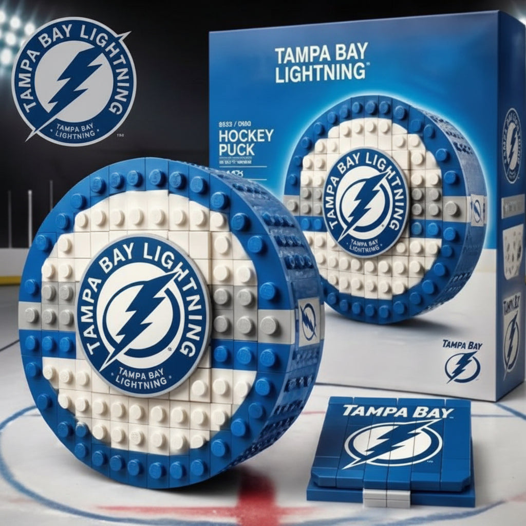 🏒 NHL Hockey Puck BRXLZ Builder Set – Official Team Edition