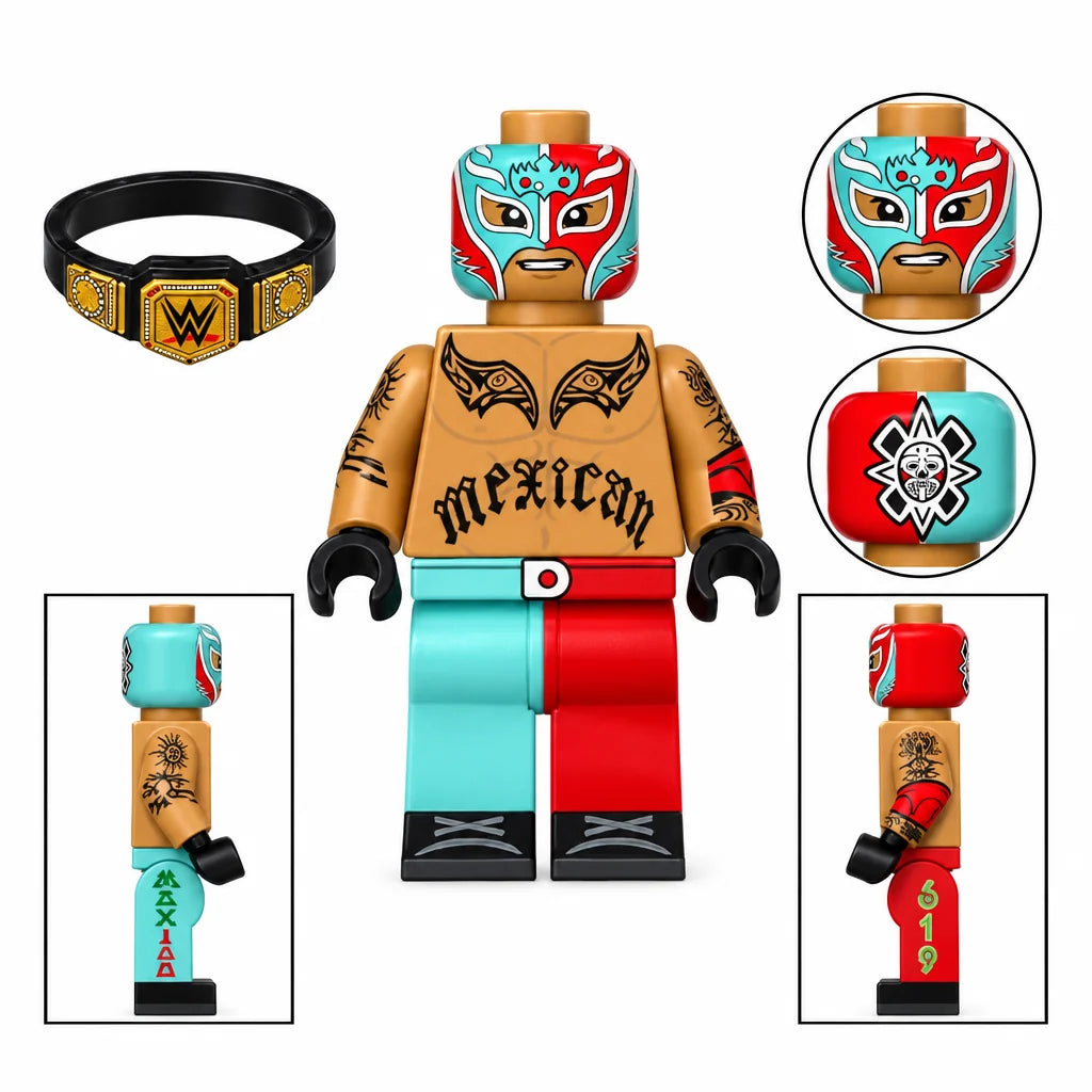 Wrestling Mini Figure – Collectible Brick-Style Character