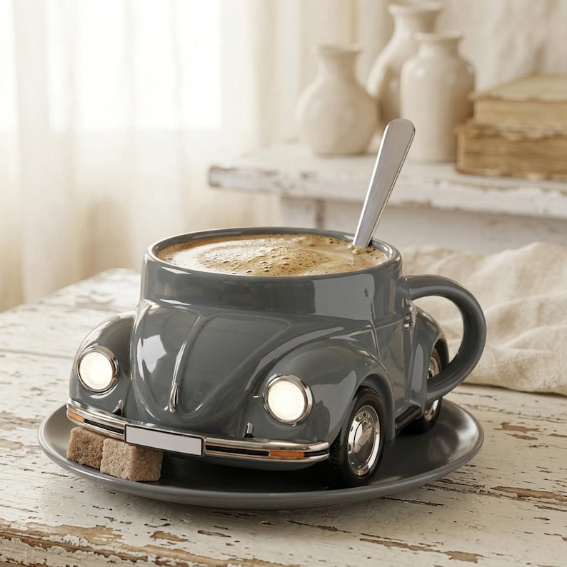 Vintage Beetle Car Mug – A Unique Gift for Car Lovers